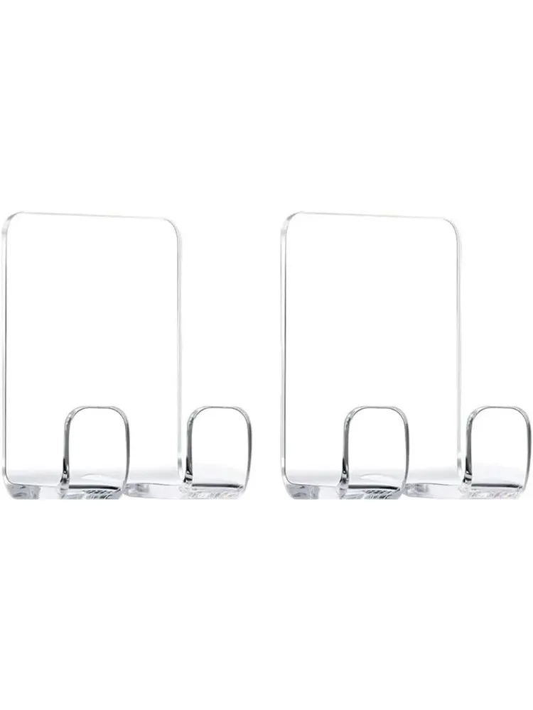 

Holder Hooks Shower Hook with Acrylic Adhesive for Razor Bathroom Kitchen Organizer for Razor Plug Towelrazor Hooks (Acrylic Raz