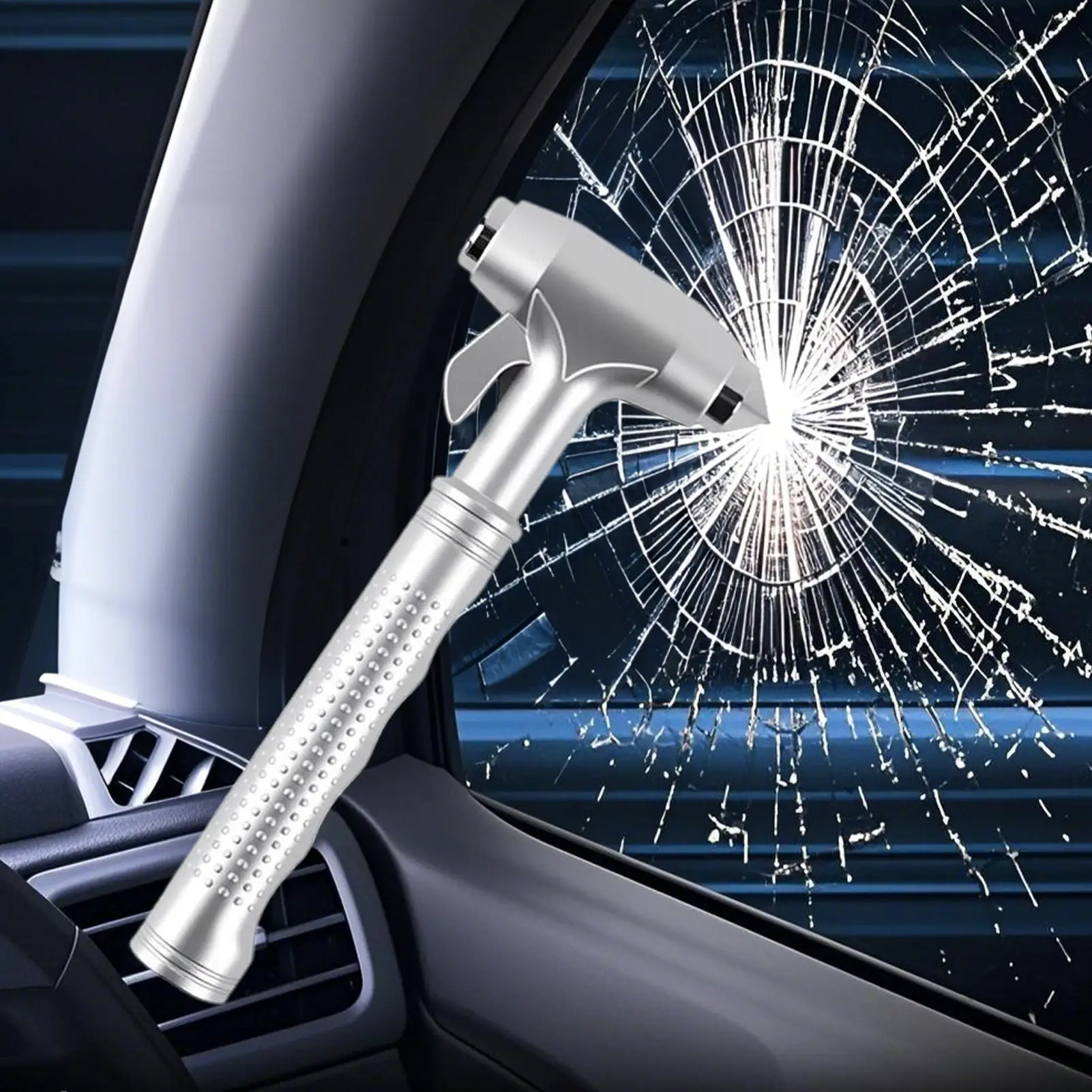 

Автомобильный молоток безопасности, аварийный инструмент, выключатель стекла 2 в 1, резак для ремней безопасности, сверхмощный аварийный комплект для автомобилей, грузовиков, автоаварий