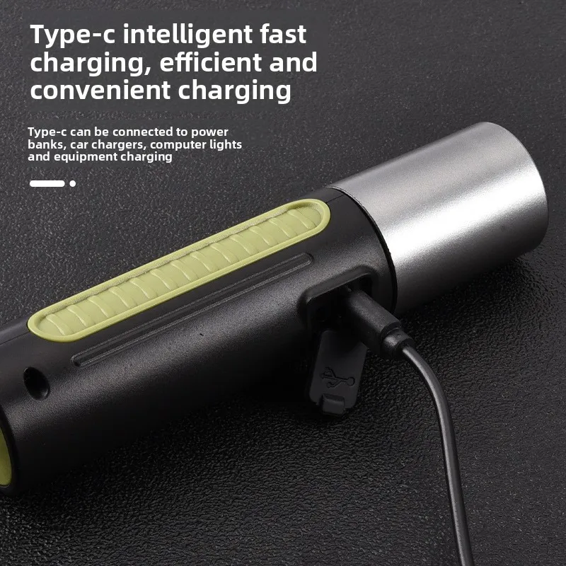 New Emergency Multifunctional Long-range Flashlight Work Light Side Lamp Outdoor Camping High-brightness Flashlight Wholesale