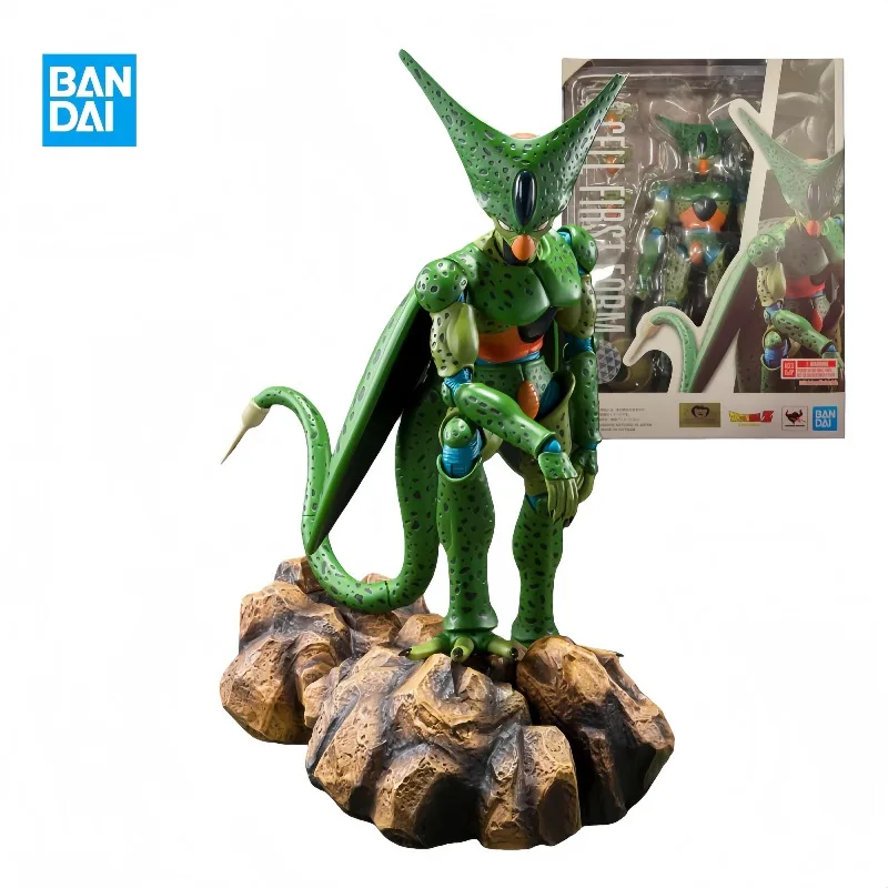 

【В наличии】Оригинальная коллекционная фигурка Bandai DRAGON BALL Z S.H.Figuarts Cell (первый образ) — премиум-модель, подарок