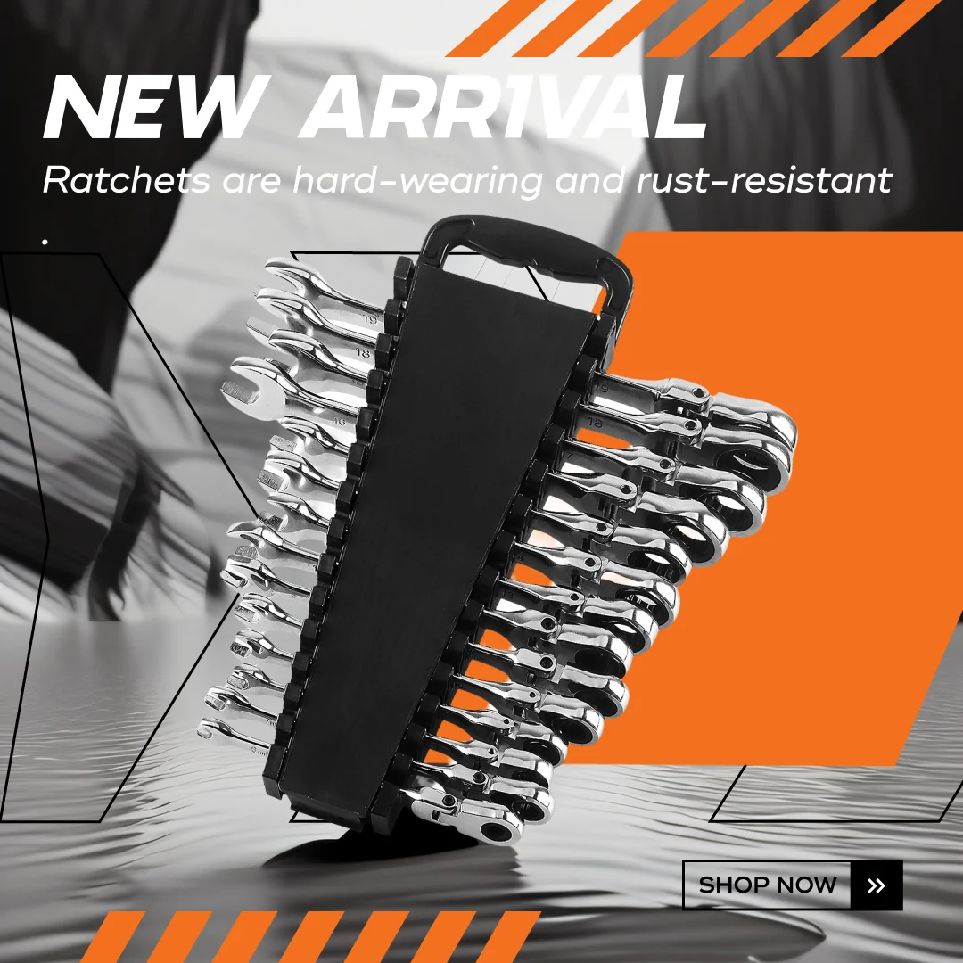 

Набор ключей с храповым механизмом с гибкой головкой и 72 зубьями 180 ° Набор метрических ключей с храповым механизмом с гибкой головкой, устойчивая к ржавчине сталь Cr-V