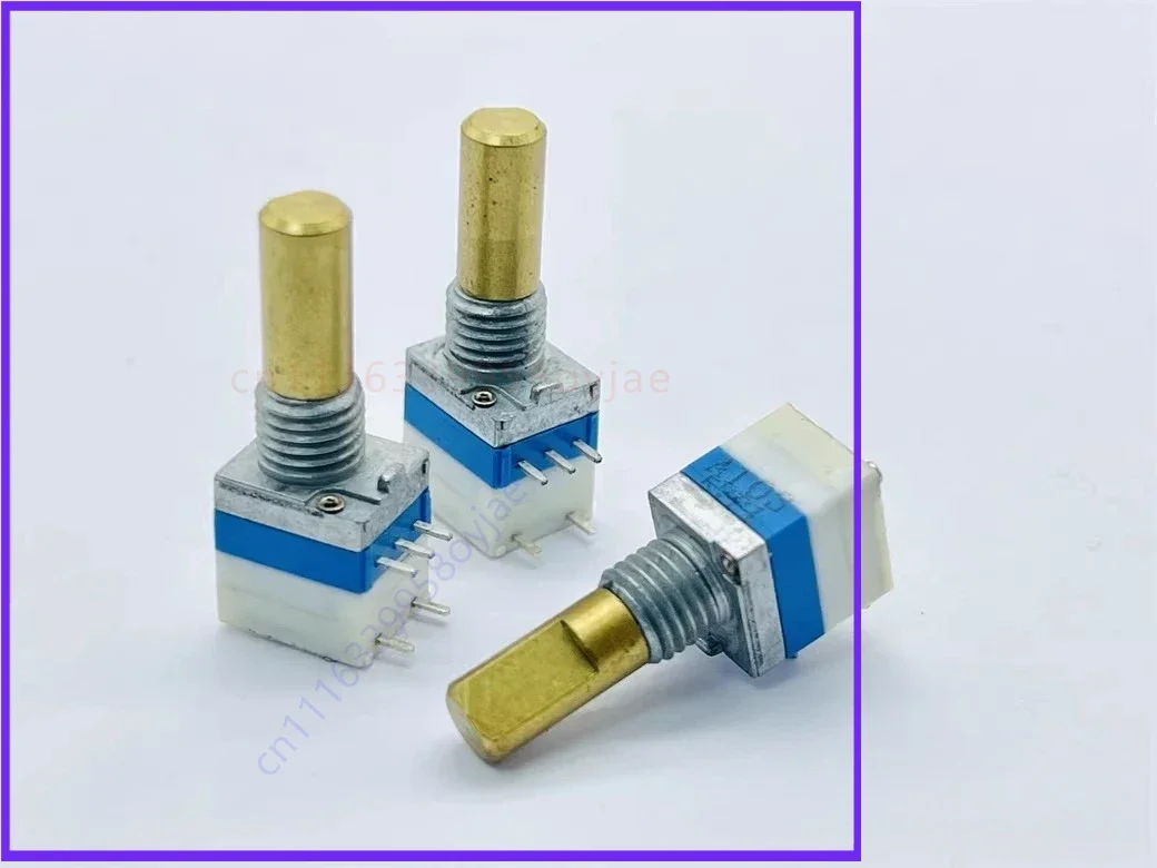 For ctr for xiao mi walkie talkie audio electric slotter single unit with switch a103 knob waterproof copper shaft 15mm
