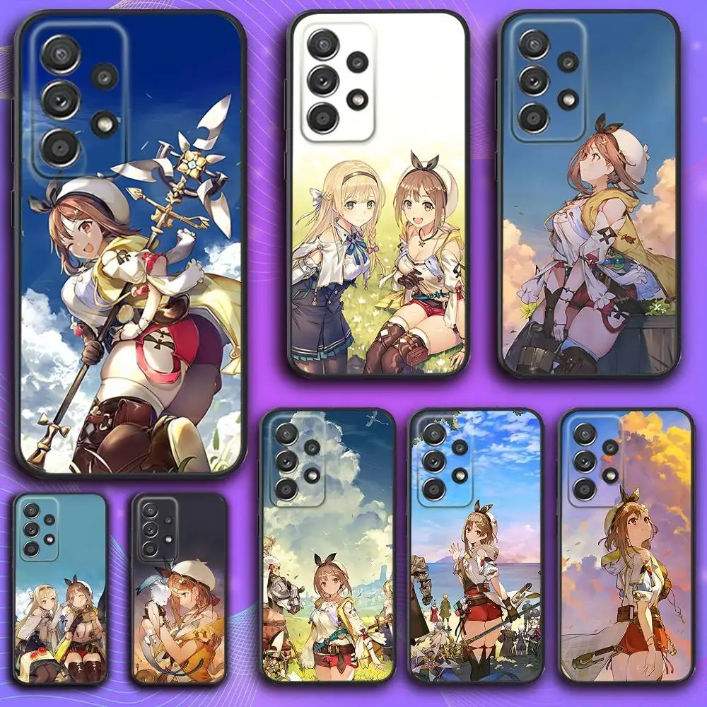 

A-AtelierS Game R-Ryza Phone Case For Samsung S 25,24,23,22,30,21,10,9,Ultra,Plus,Lite,FE,4,5 G Soft Black Case