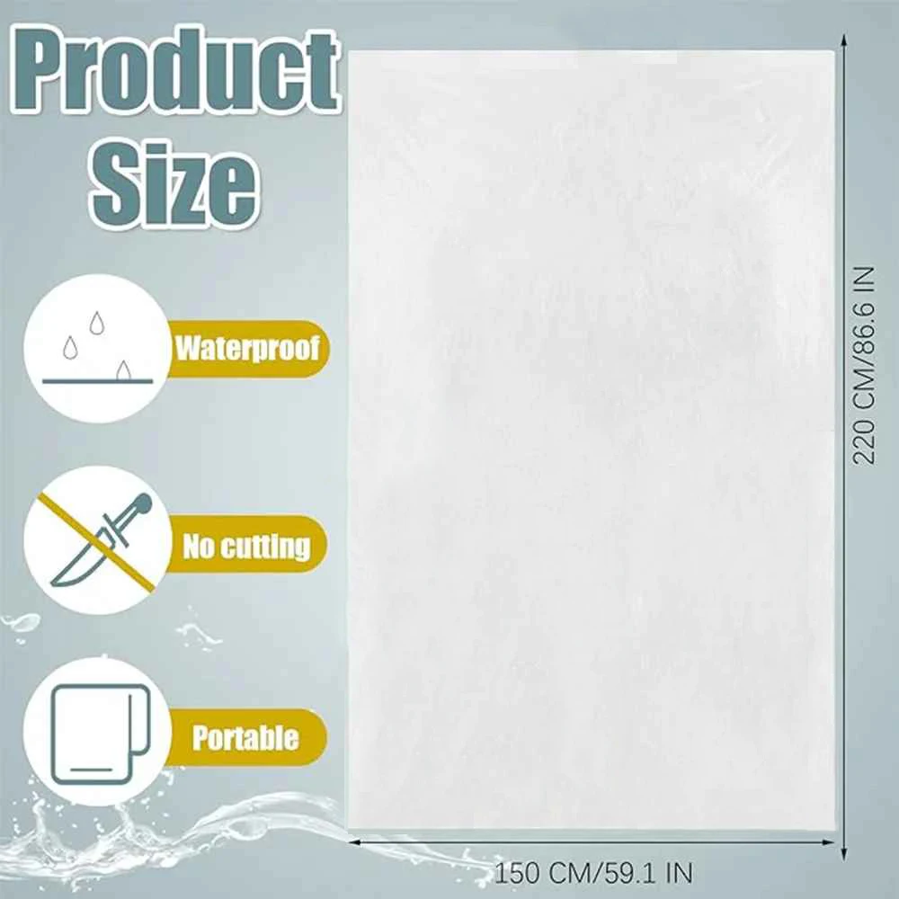 20 قطعة التفاف الجسم القابل للتصرف PE ساونا حمام حقيبة بلاستيكية الجسم الأشعة تحت الحمراء البعيدة ساونا التفاف للنساء الرجال سبا حوض الاستحمام فقدان الوزن السموم #5