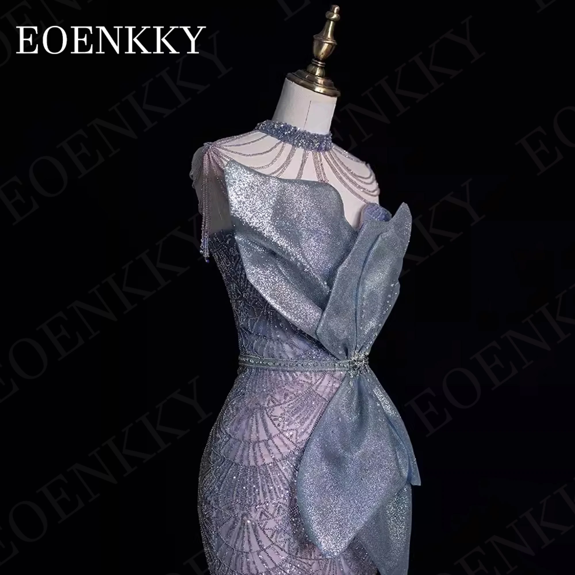 Vestido de noche Sexy con cuentas de sirena, traje de lujo hasta el suelo para ocasiones especiales, Dubai, Arabia Saudita Sexy Mermaid Beading vestidos de noche de moda  Dubai Longitud del piso de lujo  Ocasión Especi