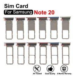 Dual Sim Tray MicroSD Slot For Samsung Galaxy Note 20 Single SIM Card Replacement Part