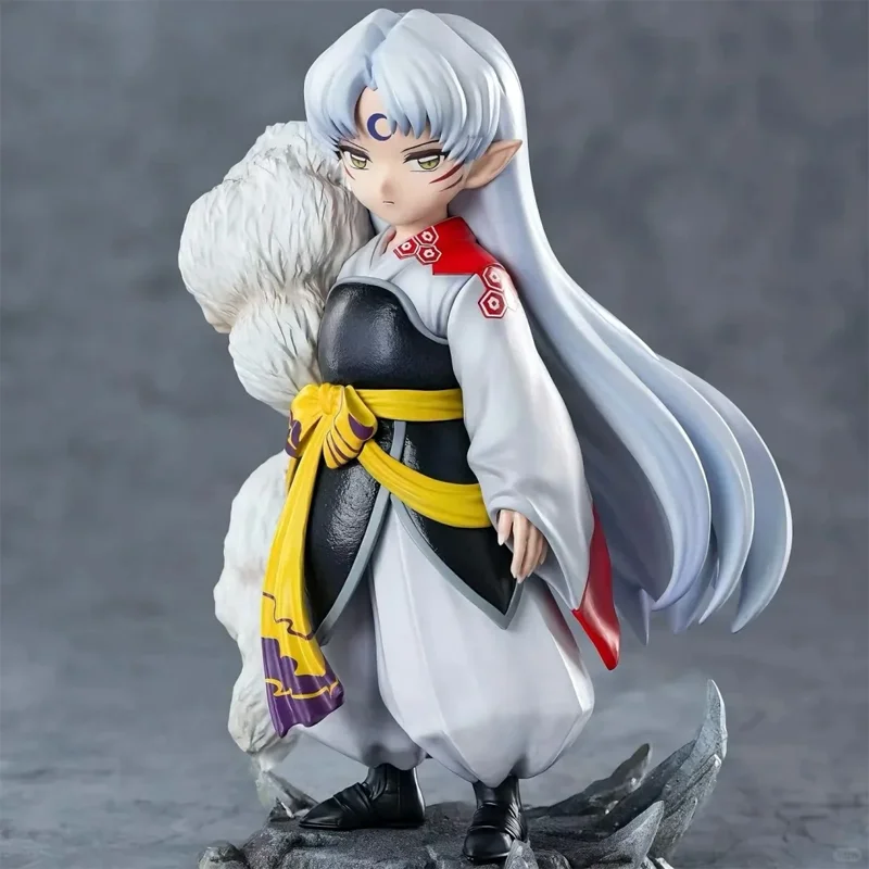 17cm Figurka Inuyasha Sesshoumaru z dzieciństwa, akcesoria anime, model do składania, ozdoba na biurko, prezent dla otaku, niespodzianka anime, kolekcja.