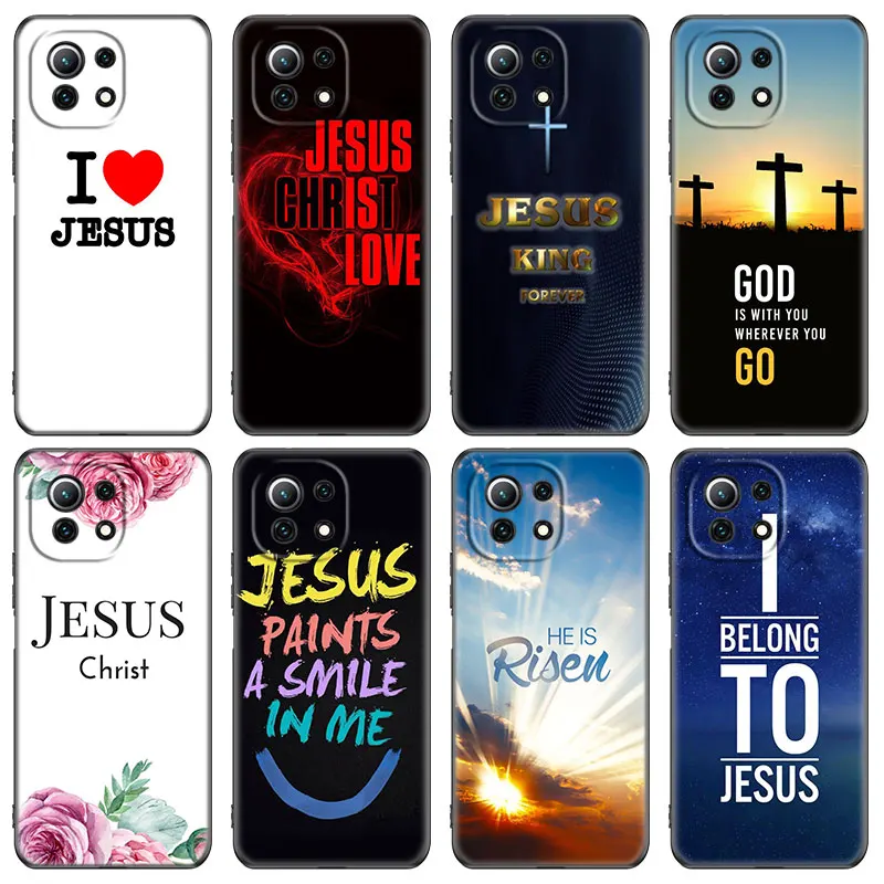 Bible Jesus Christ Christian Phone Case For Xiaomi Mi POCO X3 NFC F3 GT M3 10T 11T 11X Pro 11i A2 11 Lite NE 5G CiVi Black Cover