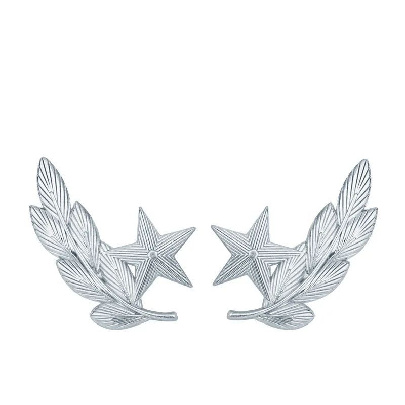 New  Style Fashion Star Brooch Ear of Wheat Lapel Pin Shirt Collar Accessory Trendy Elegant UnisexJewelry for Men Women
