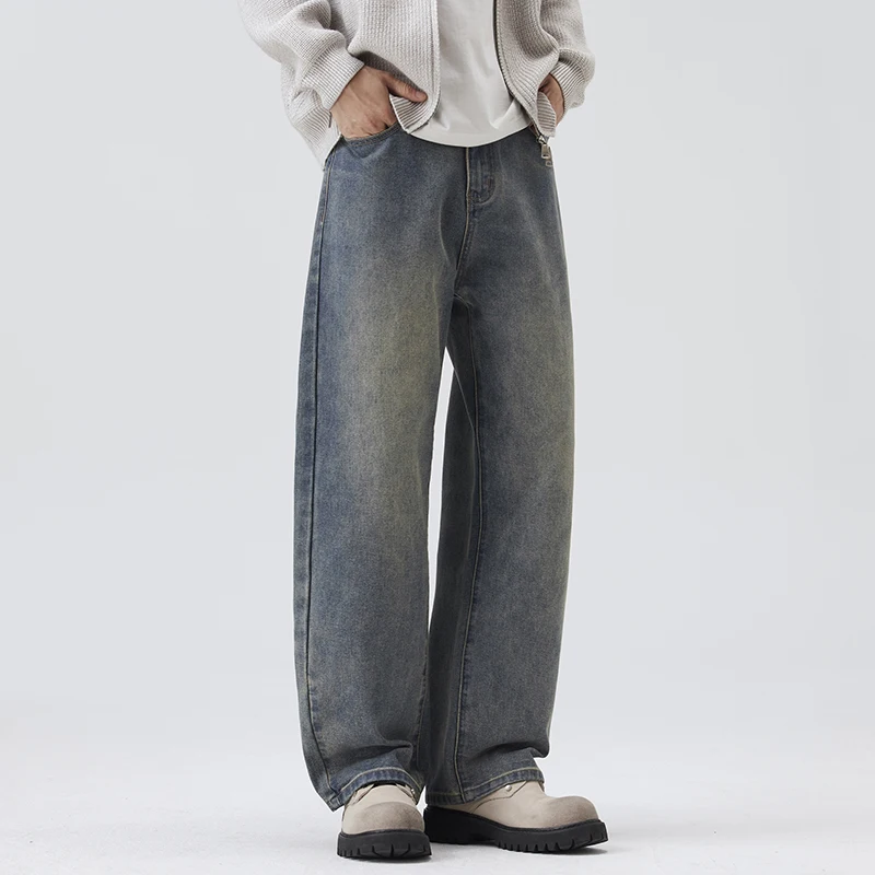 

N-style Fashion Wash Satisfaction Titi Men's Autumn and Winter 2025 New Style Baggy Broad-legged Casual Pants for Men