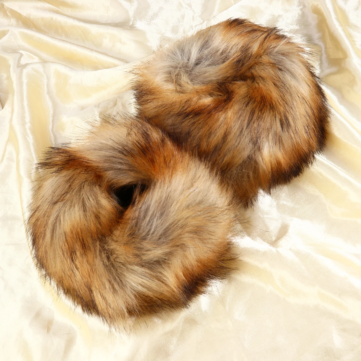 1 زوج فو الذراع المعصم الأصفاد مرونة الكفة العصابات للنساء الشتاء التبعي مدفئات للذراع تدفئة المعصم الكفة دفئا #2