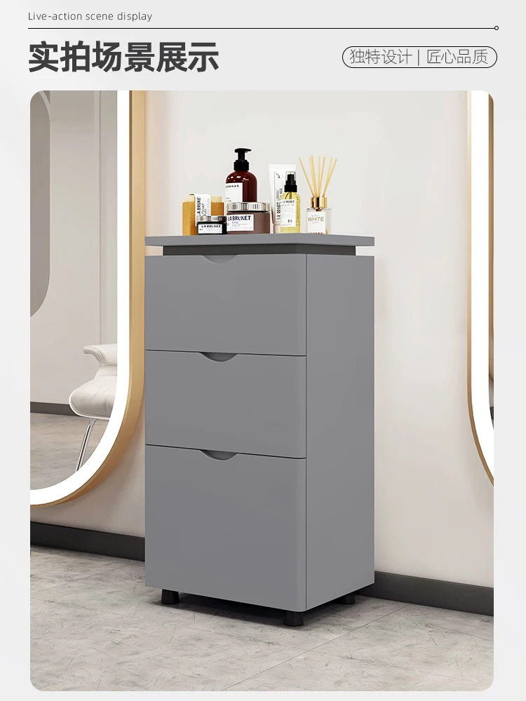 Simple Barber Shop Tool Cabinet Barber Beauty Salon Locker Tool Cabinet Storage Display Hairdressing Cabinet