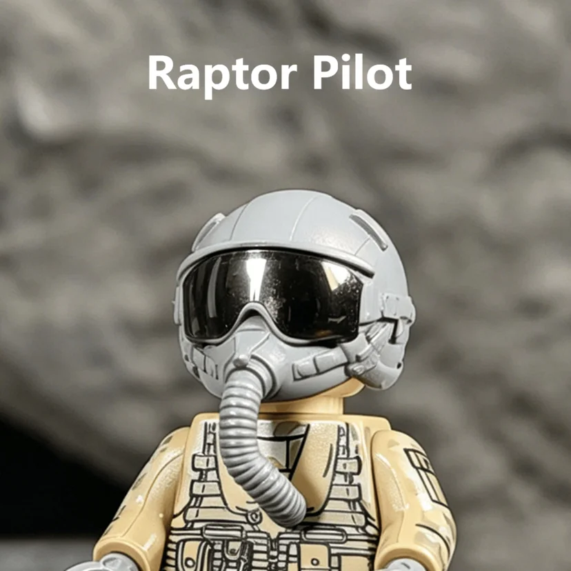 Helikopter F22 Raptor Pilot Bausteine Mini-Actionfiguren Spielzeug