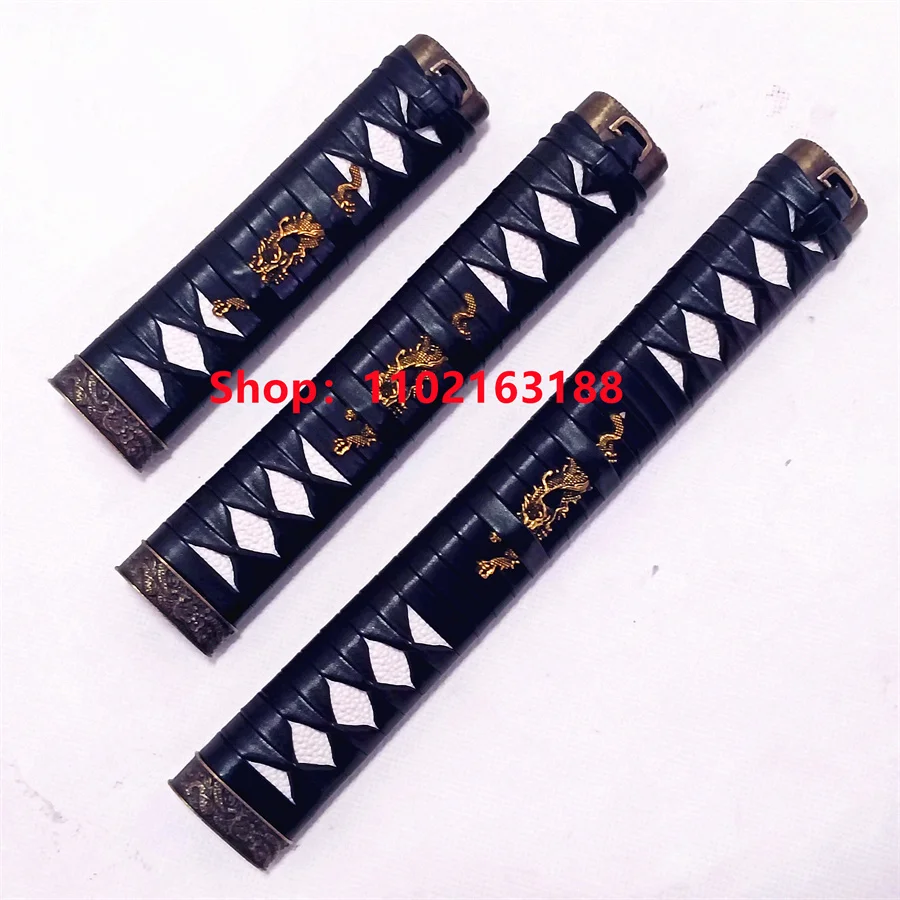 High Quality Handle Tsuka Hilt Alloy Fuchi Kashira Menuki For Japanese Real Japan Samurai Katana Sword Fittings New Leather Ito