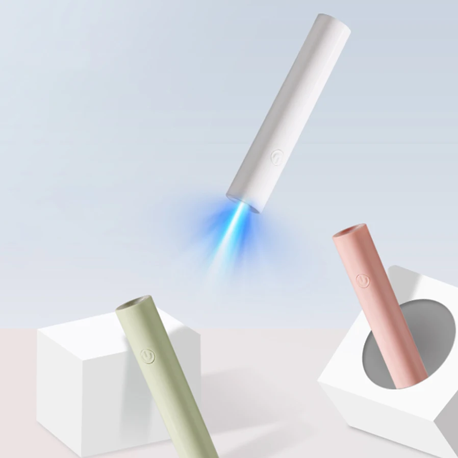 مصباح فتحة تعزيز الأظافر الصغير المحمول، مصباح معالجة طلاء الأظافر الجل، مجفف أظافر لاسلكي، صغير ومريح #6