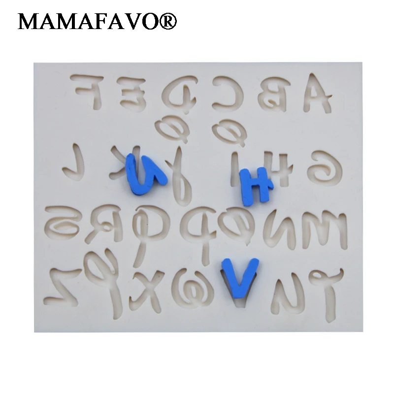 3D Letter Alphabet Silicone Mold Message Board Cake Molds Fondant Topper Chocolate Cake Decorating Tools K688