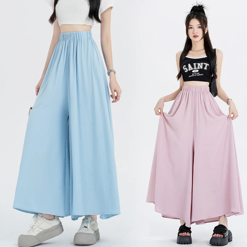 Swing SkirtTraf Mid-length Skirt Faldas Women High Waist A Line Skirt Jupe Extra Longues Femme Streetwear Loose Skirts New