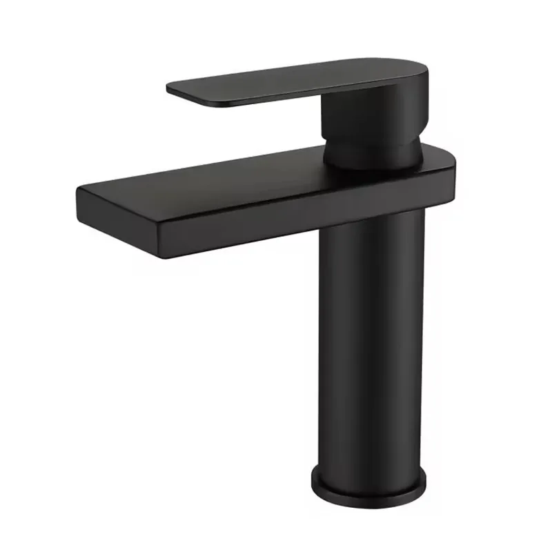 

Contemporary Black Stainless Steel Basin Mixer Faucets Low Price Hot/Cold Water Sink Faucets for Kitchen 304 Stainless Steel