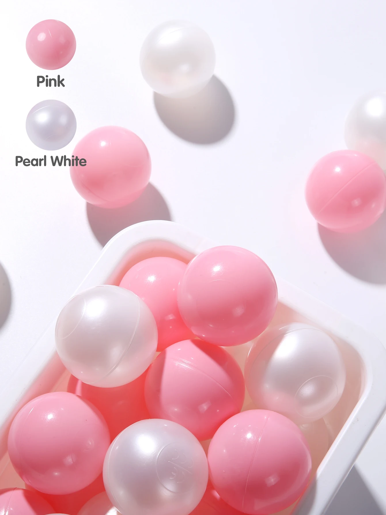 Bez BPA, nietoksyczne, zagęszczone, miękkie, 2,16 cala, 100 sztuk plastikowych kulek do gry w piłkę, wielokolorowe dopasowanie z torbą, zabawkowe piłki dla dzieci