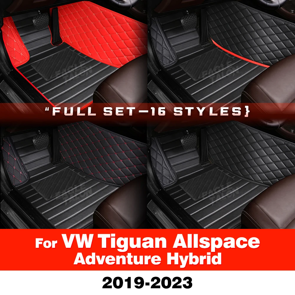 

Автомобильные коврики для Volkswagen Tiguan Allspace Adventure PHEV 2019-2023 22, коврик для багажника на заказ, автомобильные подушечки для ног, аксессуары для интерьера