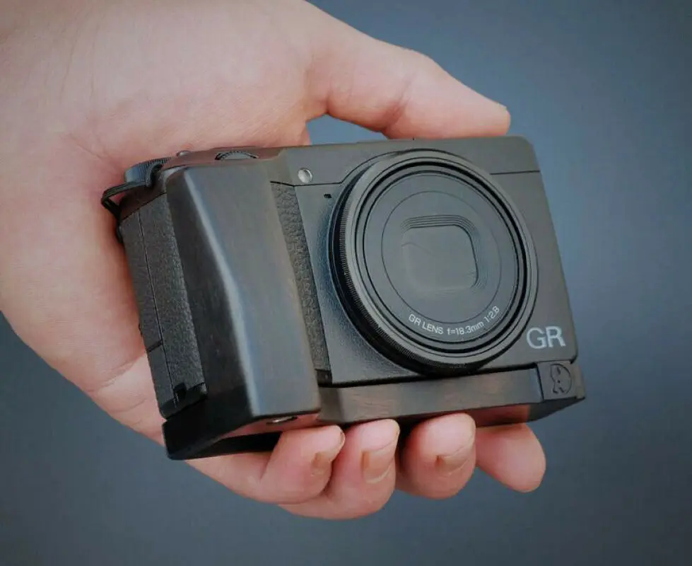 Empuñadura de madera hecha a mano, soporte de placa en L para cámara Ricoh GR III GR3 GRIII