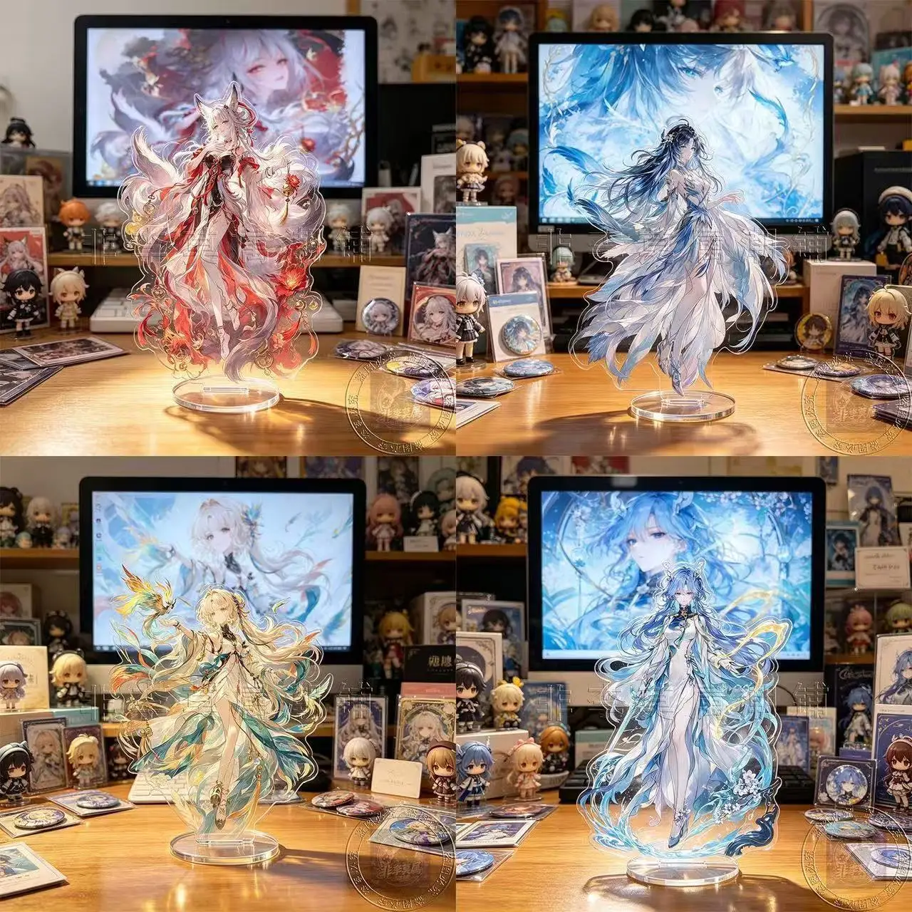 Wuthering Waves Yangyang Moonheart Fox Suisui Qingxiao Fan Merch Custom Acrylic Desktop Stand Anime Collection Ornament Gift