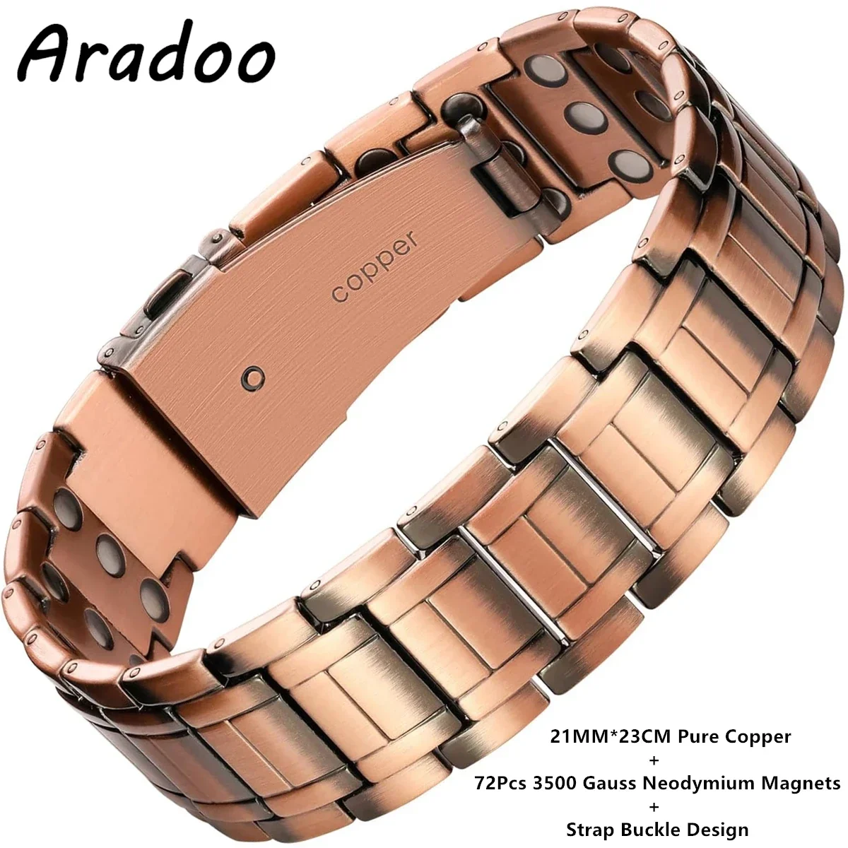 ARADOO Magnetic Bracelet Pure Copper 7