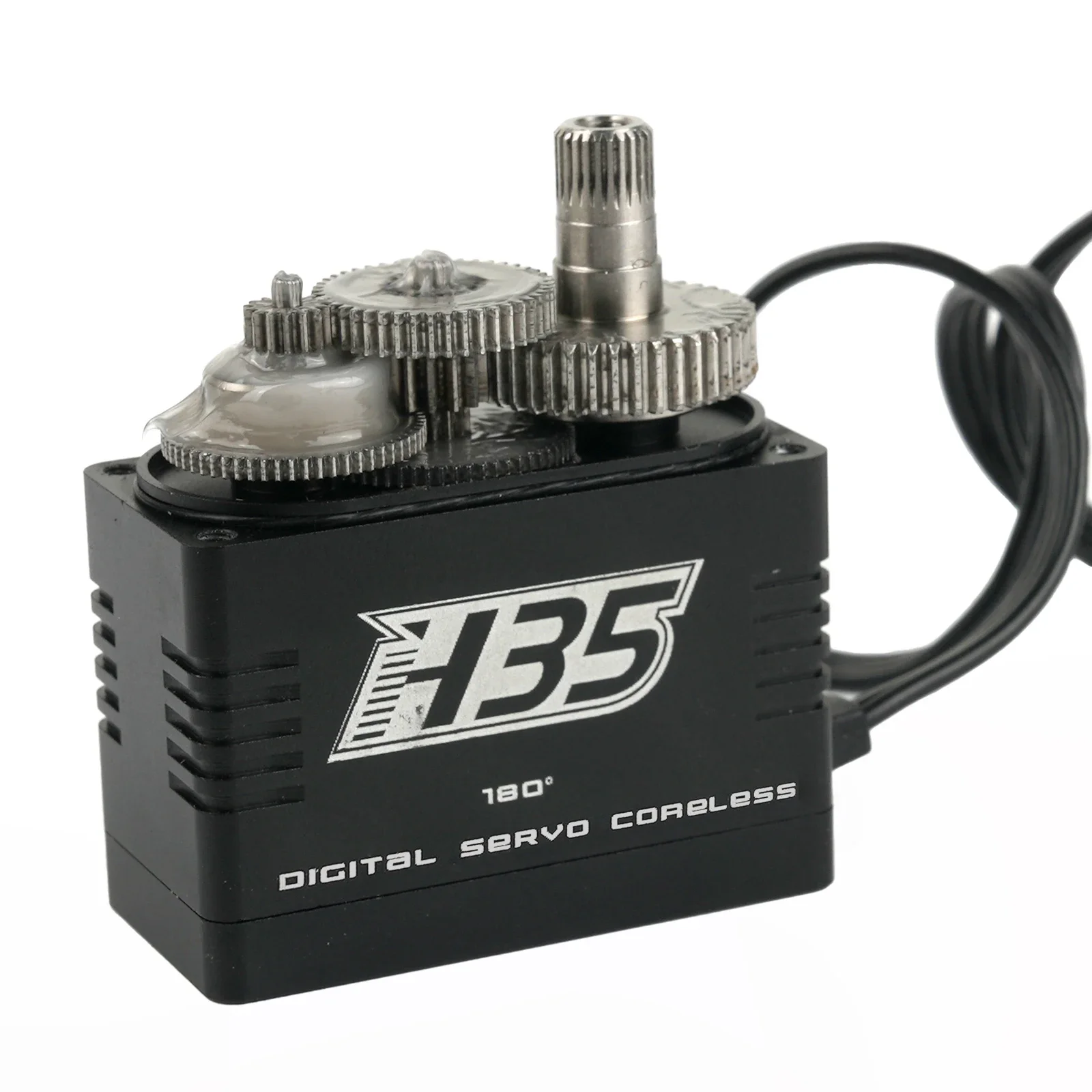 35kg.cm コアレス デジタル RCサーボ メタルギア HVサーボ 180/270/360 防水 アルミケース 1/8 1/10 カー トラック クローラー ボート用