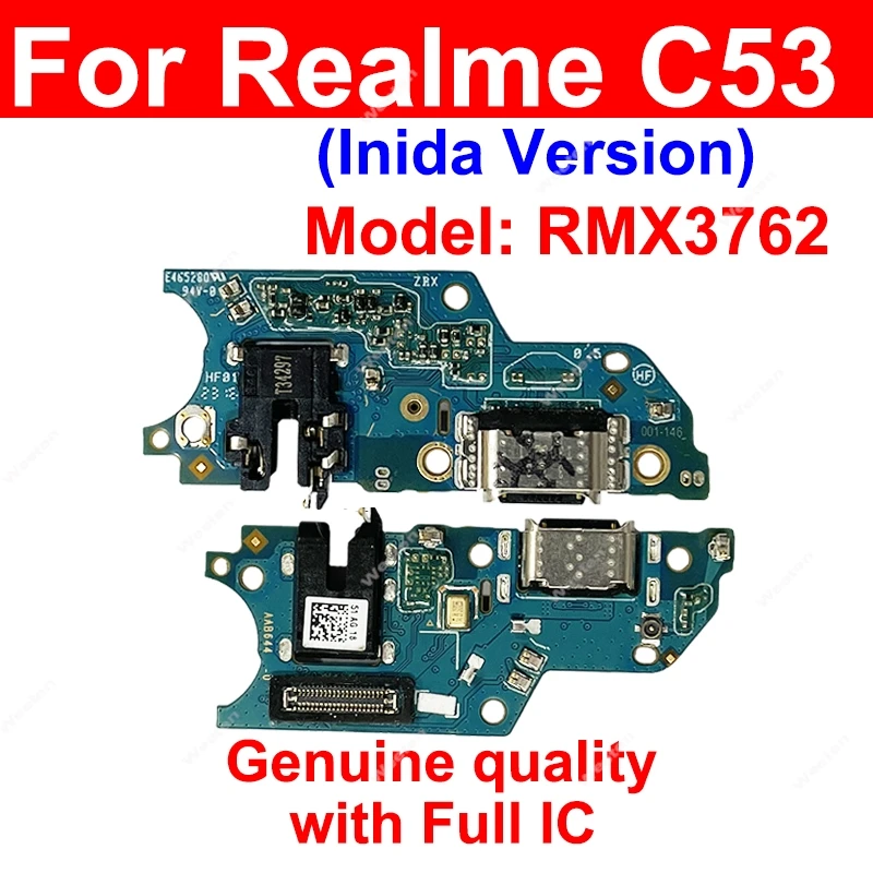 USB Charging Dock Board For Realme C30 C30S C31 C33 C51 C53 C55 USB Charger Port Board Connector Replacement