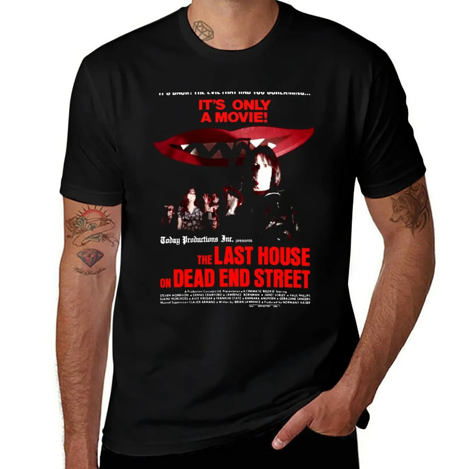 

THE LAST HOUSE ON DEAD END STREET T-Shirt valentines clothes blue archive summer 2025 shirts graphic tee men