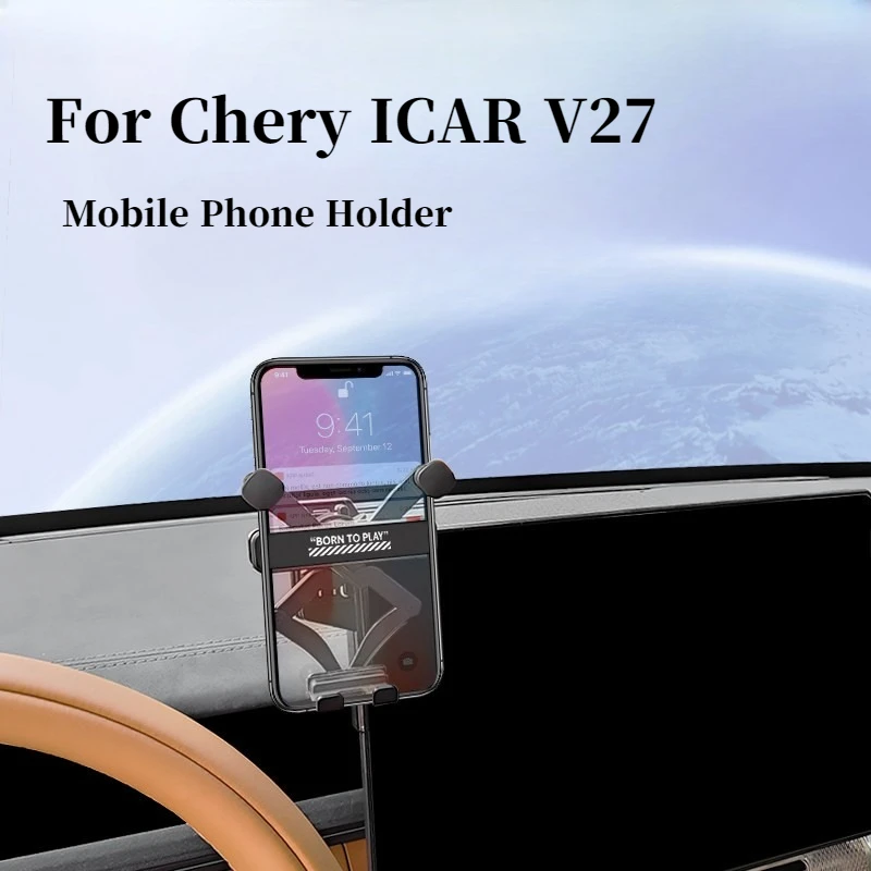 

For Chery ICAR V27 2026 Screen Stand Mobile Phone Holder Adjustable Car Navigation Mount Special Refit Upgrade Accessories