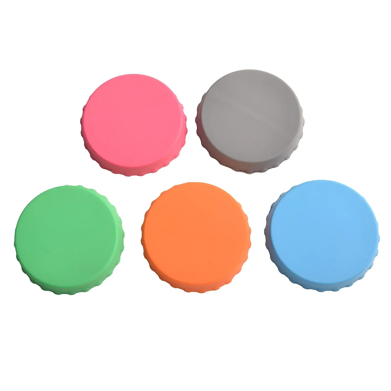 

5 Pcs Silicone Can Lid Reusable Can Stopper For Beer Drinks Juice Beverage