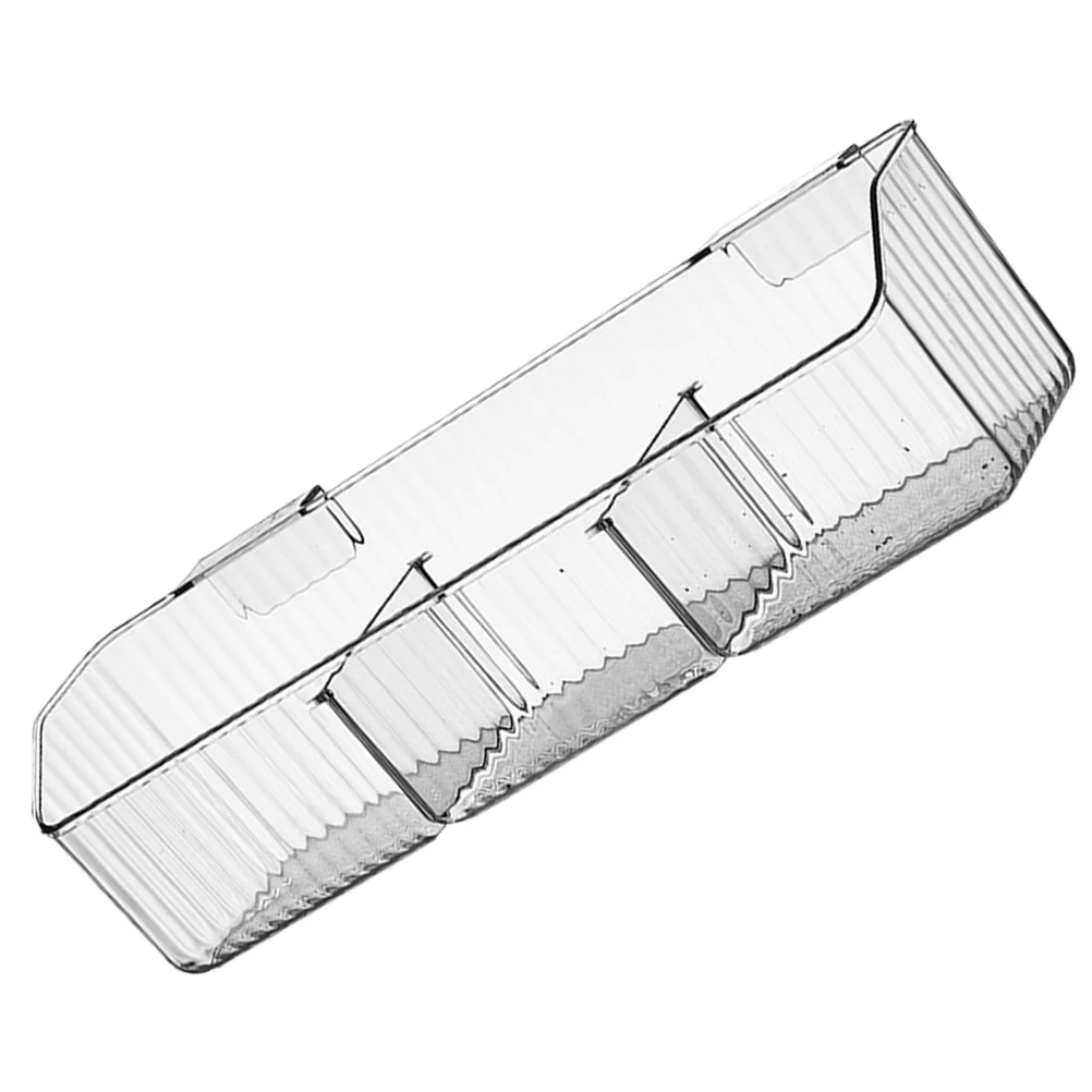 

Transparent 3 compartment Storage Box Kitchen Cabinet Door Hanging ganizer Garlic Ginger Vegetable Basket Multi purpose Storage