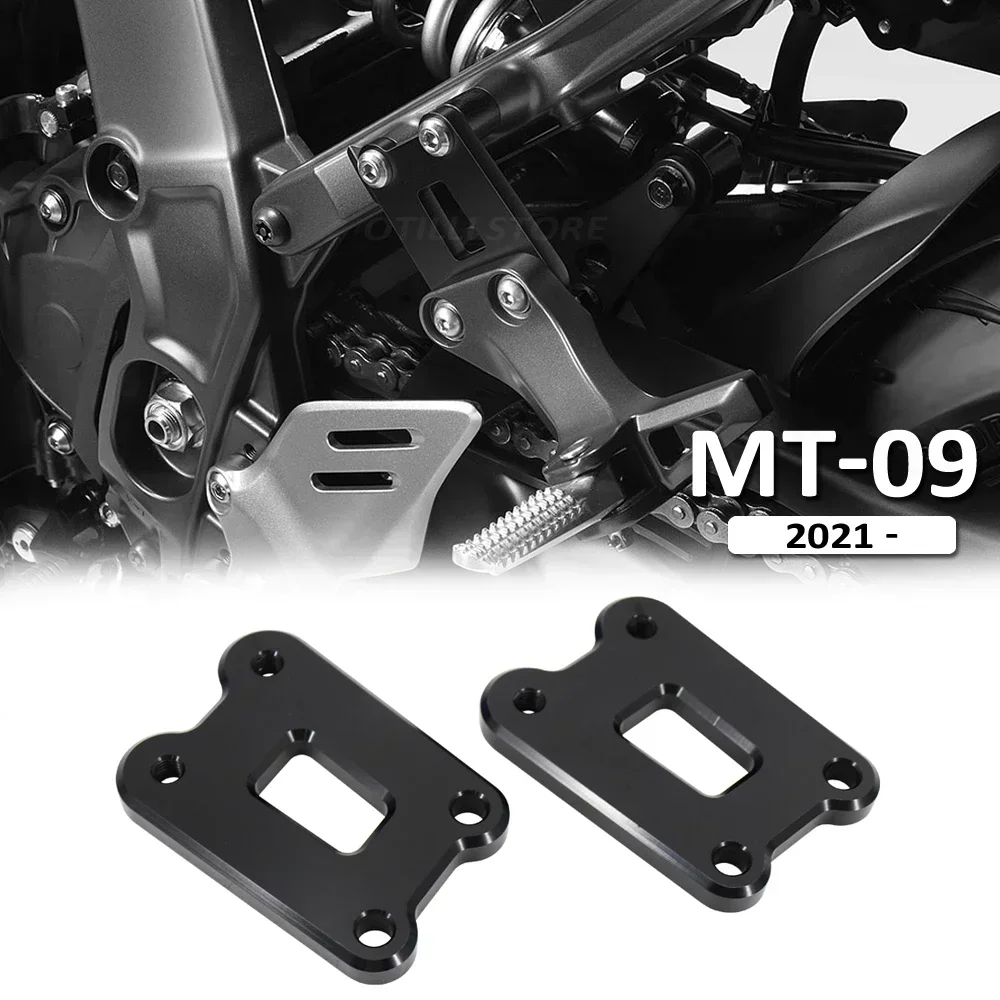 Foot pegs Motorcycle Accessories Passenger Footrests Supports Kit Footpeg Lowering Kit For YAMAHA MT-09 2021 For mt09