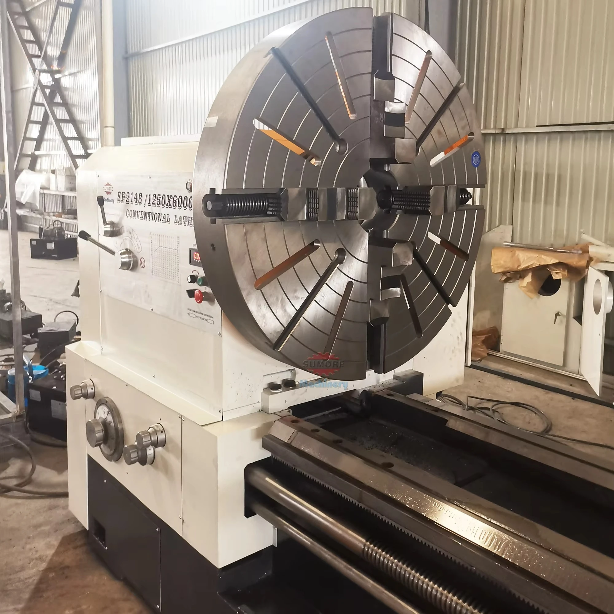 Made in China Factory Direct Sale --Work Piece 8 Ton 10 Meter Heavy Duty Big Swing Manual or CNC Metal Lathe Machine