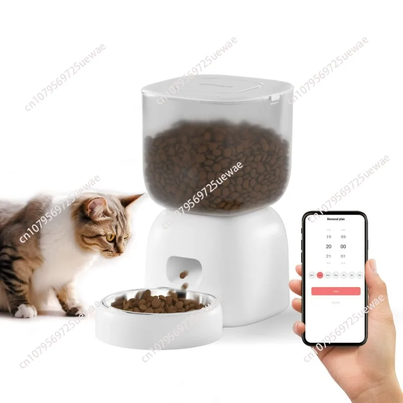 3L Automatic Pet Feeder Smart Food Dispenser Cat & Dog Timer Stainless Steel Bowl Automatic Dog & Cat Pet Feeding Pet Supplies