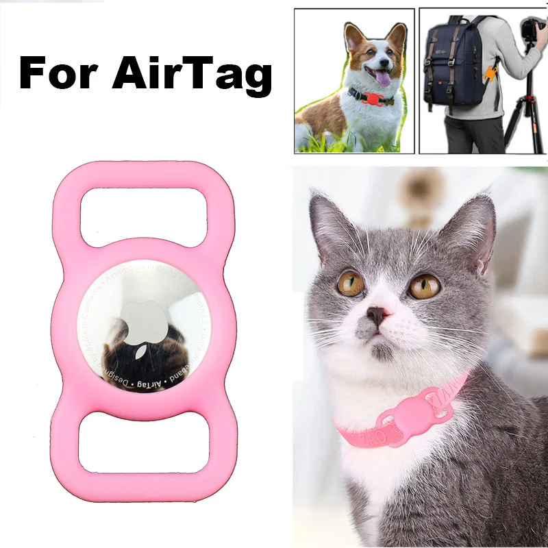 Funda protectora de silicona para Apple Airtag, Collar de perro y gato, buscador de GPS, colorida y luminosa, 1 unidad