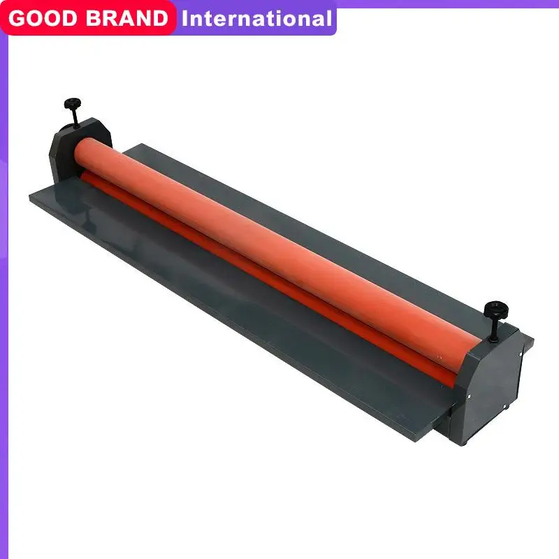 Hand Operate Manual Laminating Machine Cold Roll Laminator Coating Max Width 131cm Thickness 15mm Iron Metal Cold Roll Laminator