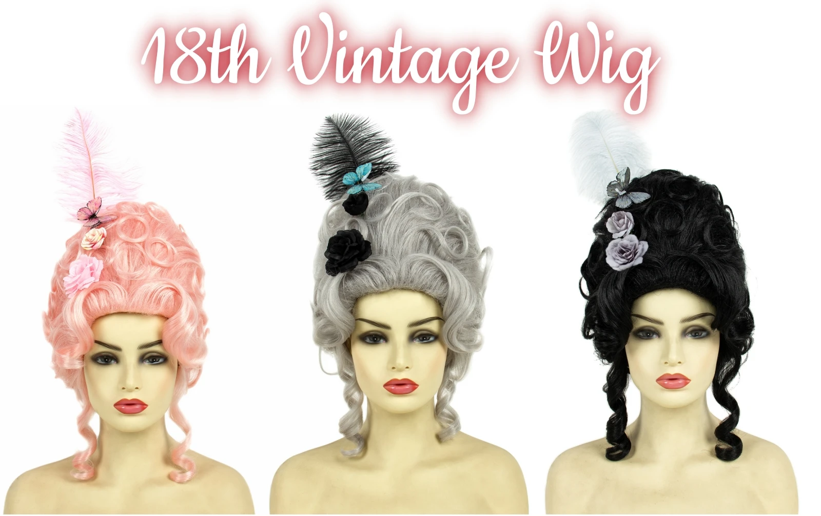 Victorian Rococo Costume Cosplay Wig, 18th Century Baroque Beehive Curly Synthetic Wig