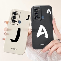 For Itel P38 Case Luxury English Name Letters Bumper Soft Silicone Lens Protective Cover For Itel Vision 3 S17 S661W Phone Cover