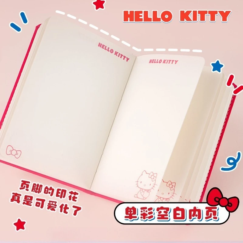 새로운 산리오 헬로키티 만화 크리에이티브 귀여운 노트 애니메이션 주변기기 개성있는 귀여운 컬러 인쇄 두꺼운 수첩