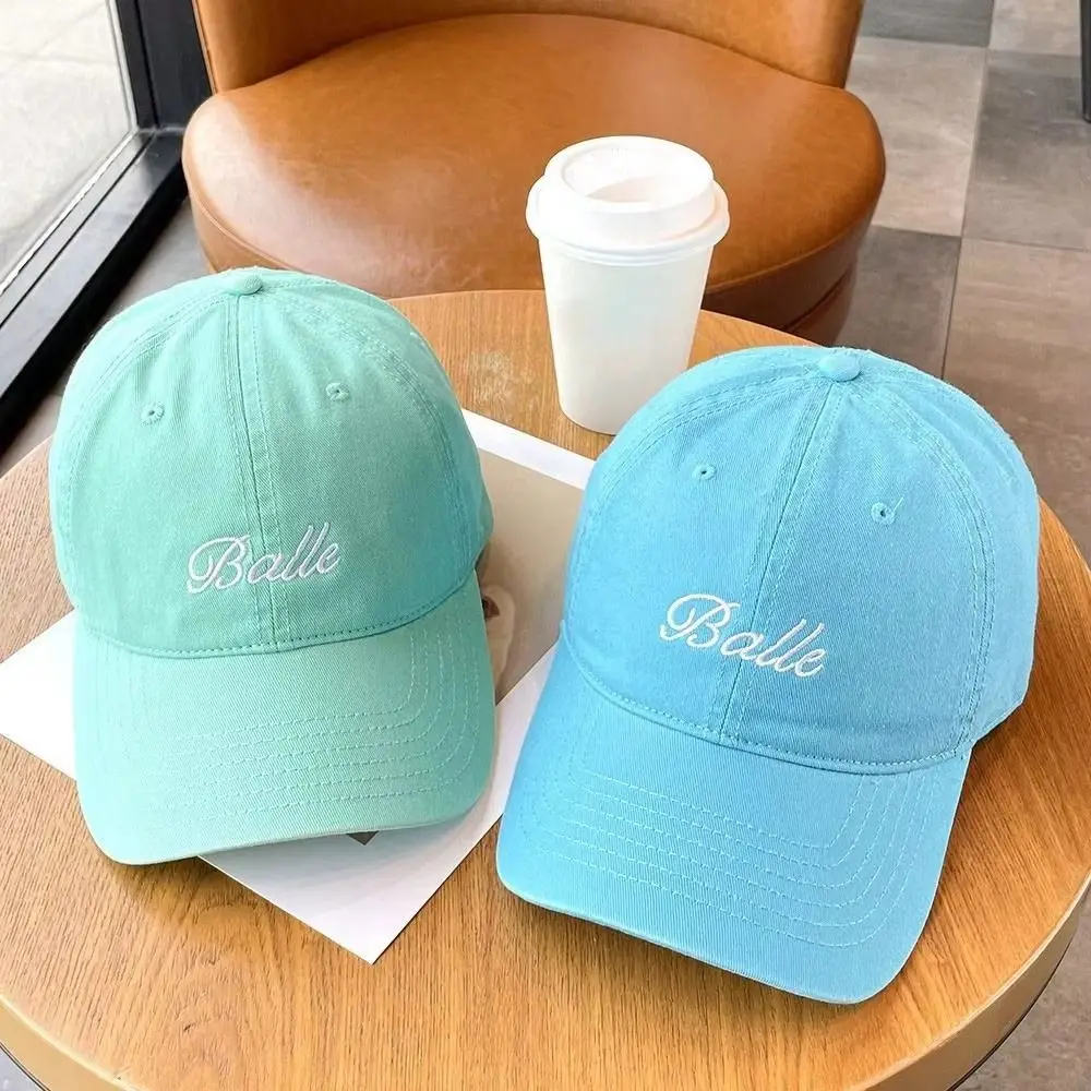 

Breathable Dopamine Baseball Cap Washable Letters Vintage Duck Tongue Cap Adjustable Soft Outdoor Snapback Hat Outdoor Sport