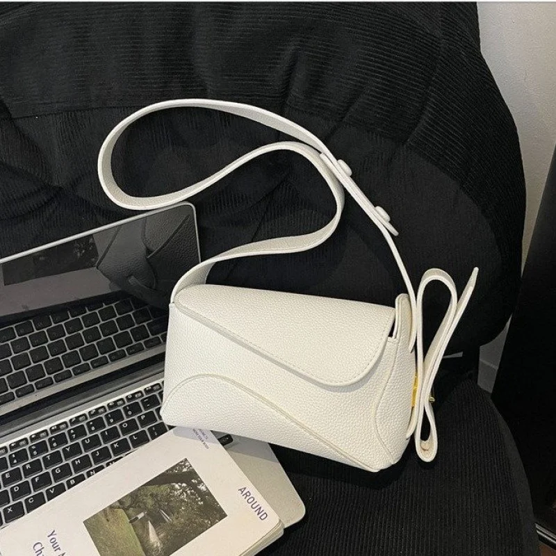 حقيبة كروس نسائية مصنوعة من الجلد الصناعي، عصرية راقية، مظهر باريس واسع وناعم يوميًا وحديث ​