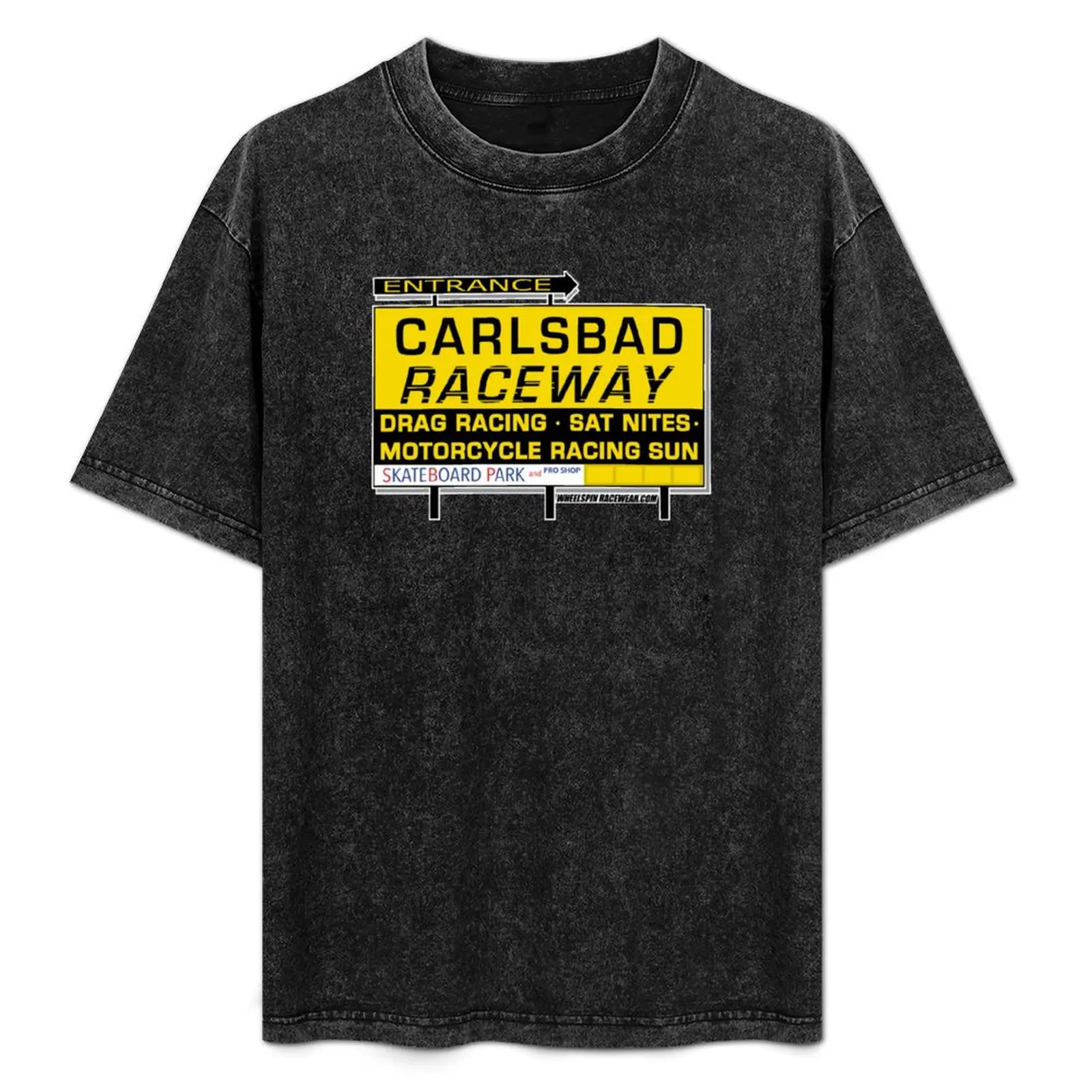 

Carlsbad Raceway Entry Sign T-Shirt Quick Dry Training Short Sleeve Tee