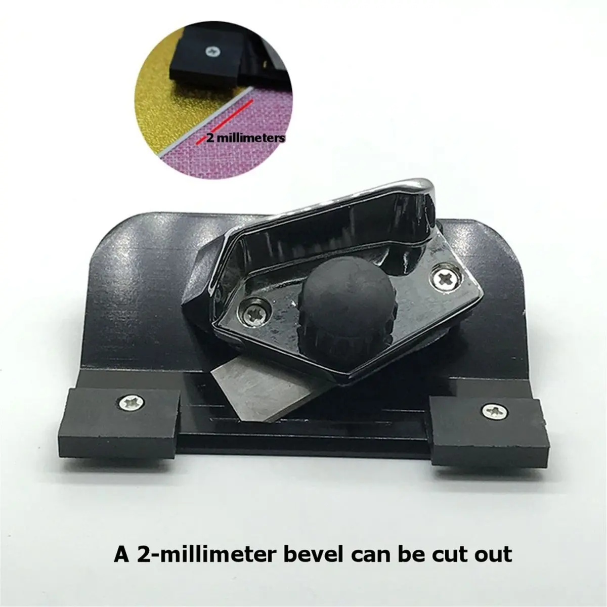 Home Tool Professional Matboard Cutter with Auto-Springback, 45° Angle, 6 Blades for Picture Framing