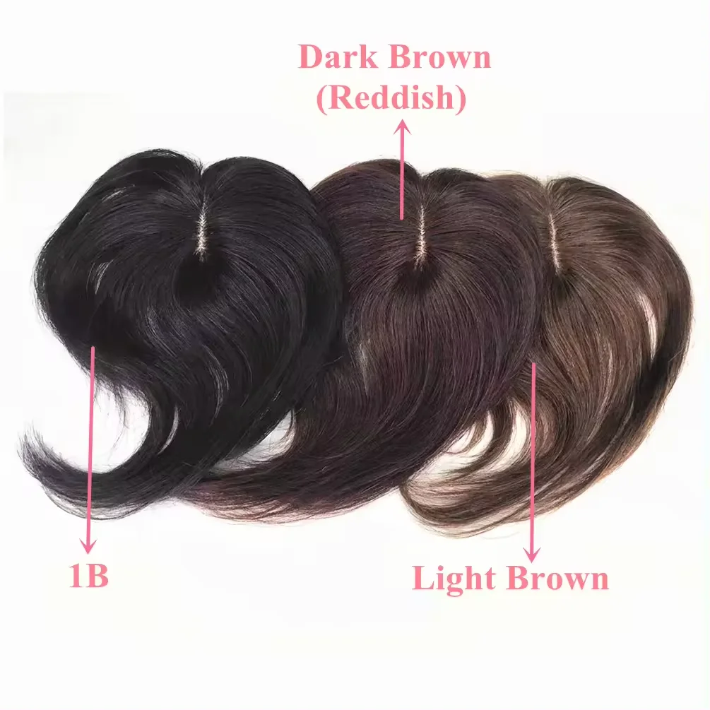 Base de seda superior grampo de cabelo em topper cabelo humano para desbaste cabelo feminino atacado cabelo chinês encaracolado