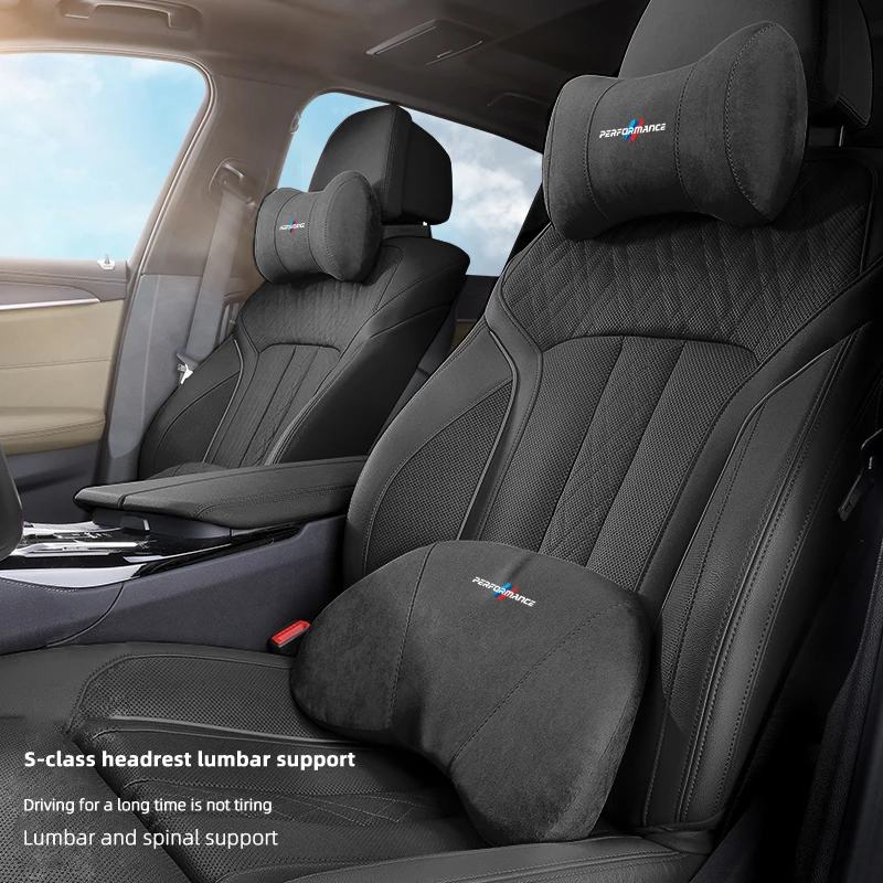 سيارة مسند الرأس بالمقعد الذاكرة القطن قطني وسادة حماية الرقبة لسيارات BMW الأداء E60 E46 E90 E39 E87 E36 E92 E70 E91 X3 X5 X2