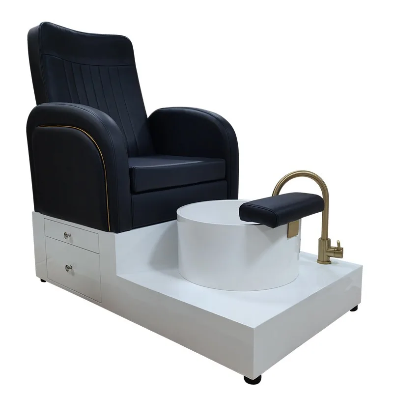Cheap Foot Bath Spa Massage Chairs No Plumbing Portable Manicure Pedicure Chair with Basin for Beauty Salon