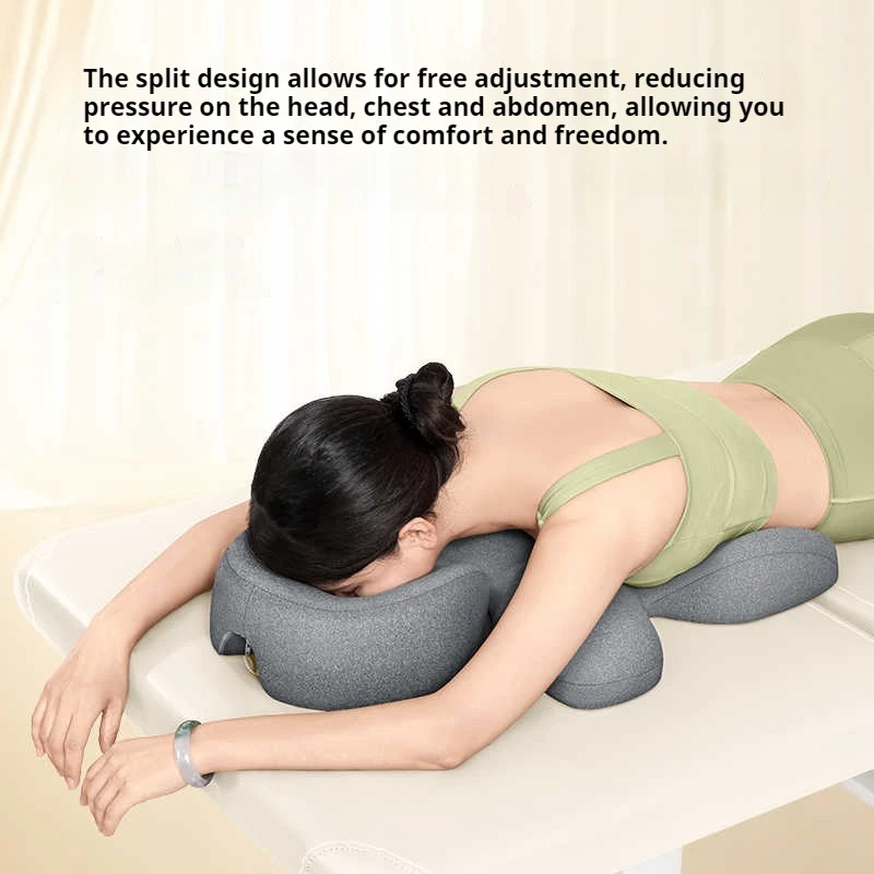 SPA Massage Pillow Soft Ergonomics Lying Down Pillow Face Rest Pillow Beauty Salon Pad for Plane Family Beauty Salon Travel Home