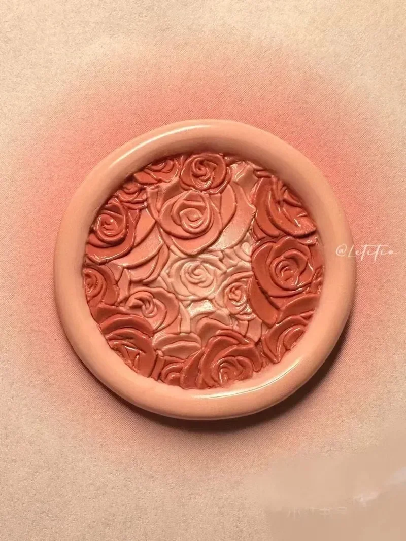 2024 Fire Seal Diy Rose Blair Squeeze Cherry Blossom Multi-layer Fine Engraved Stamp Film Copper Lily Tulip Valentine's Day Gift